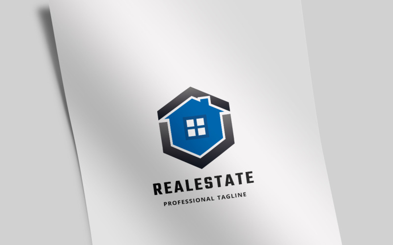 Download Шаблон логотипа "Real Estate Logo Template" / Real Estate Logo Template - Шаблон логотипа на тему графика agency,brand,branding,build,building,business,clean,construction,corporate,house,logo,logotype,media,modern,professional,property,real estate,villa