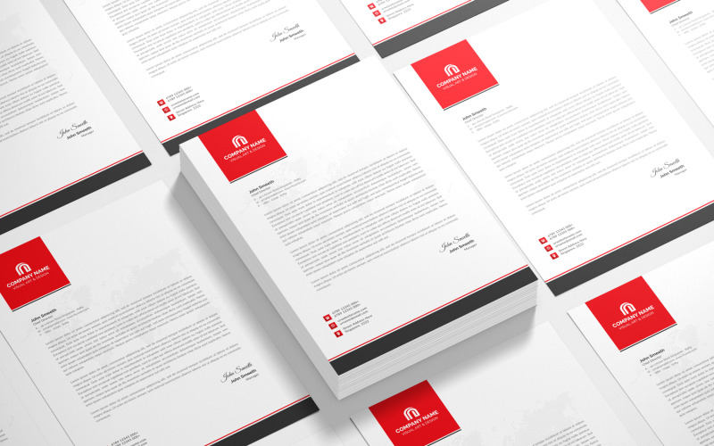Download Фирменный стиль "Letterhead - Corporate Identity Template" / Letterhead - Corporate Identity Template - Фирменный стиль на тему графика letter,corporate,letterhead,vector,company,design,identity,paper,document,leaflet,a4,print,abstract,contract,modern,presentation,official,business,page,headline