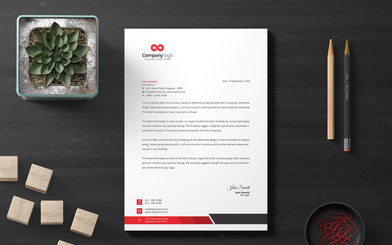 Download Фирменный стиль "Letterhead - Corporate Identity Template" / Letterhead - Corporate Identity Template - Фирменный стиль на тему графика letter,corporate,letterhead,vector,company,design,identity,paper,document,leaflet,a4,print,abstract,contract,modern,presentation,official,business,page,headline