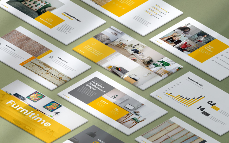 Modello PowerPoint di presentazione di mobili