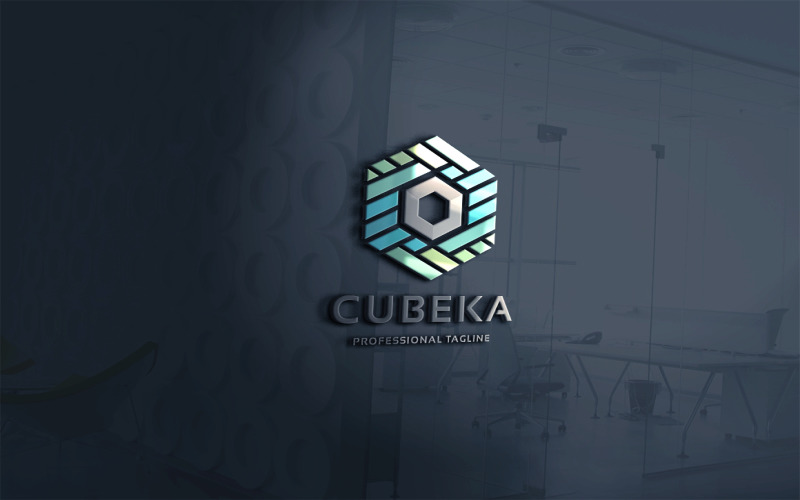 Шаблон логотипа Creative Cube