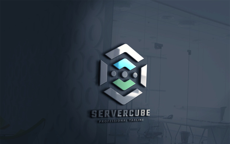 Server Cube Logo Template 113401 Templatemonster