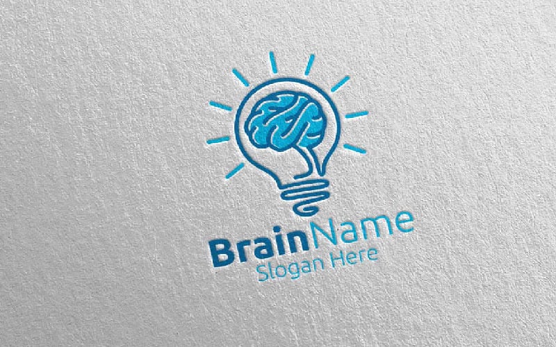 Download Шаблон логотипа "Idea Brain with Think Idea Concept 14 Logo Template" / Idea Brain with Think Idea Concept 14 Logo Template - Шаблон логотипа на тему графика brain,logo,data,electronic,internet,computer,web,brainstorm,brainwash,programmer,tech,technology,media,multimedia,psychology,artificial intelligence,it,mechanic,mind,idea