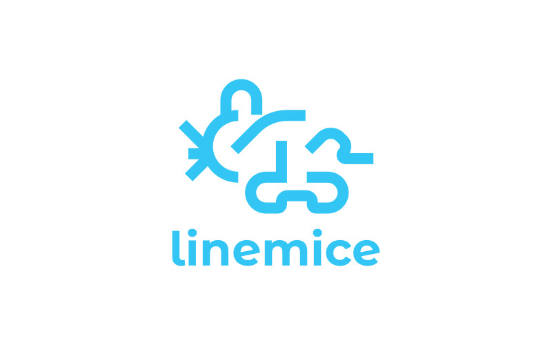 Linemice徽标模板