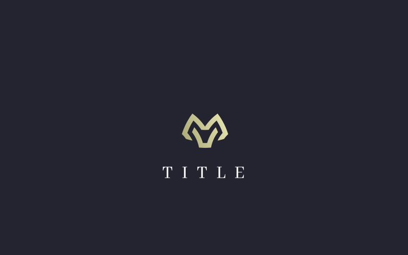 Download Шаблон логотипа "Luxury MV Logo Template" / Luxury MV Logo Template - Шаблон логотипа на тему графика mv logo,abstract,mark,icon,symbol,gold,premium,luxury,cuisine,hotel,designer,fashion,boutique,black,minimal,geometry,elegant,line,fox