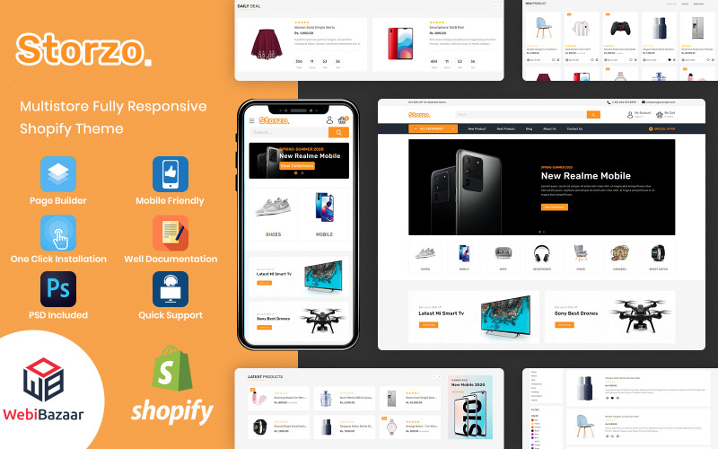 Storzo - Tema de Shopify de comercio electrónico multipropósito