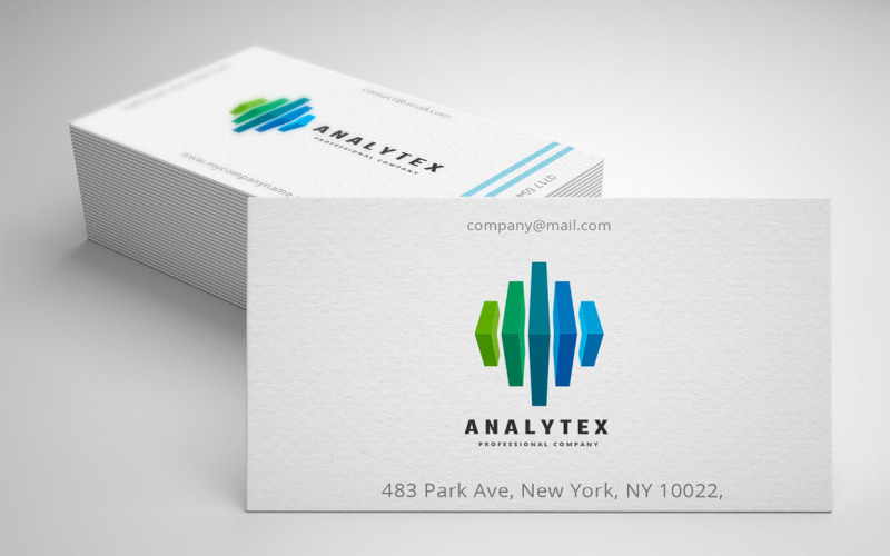 Analytisk finansiell logotypmall