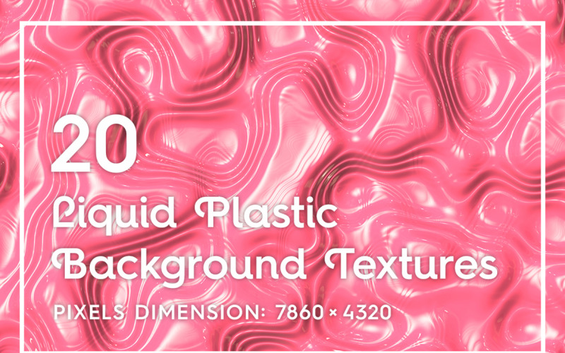 20 безшовних рідких пластикових текстур фону