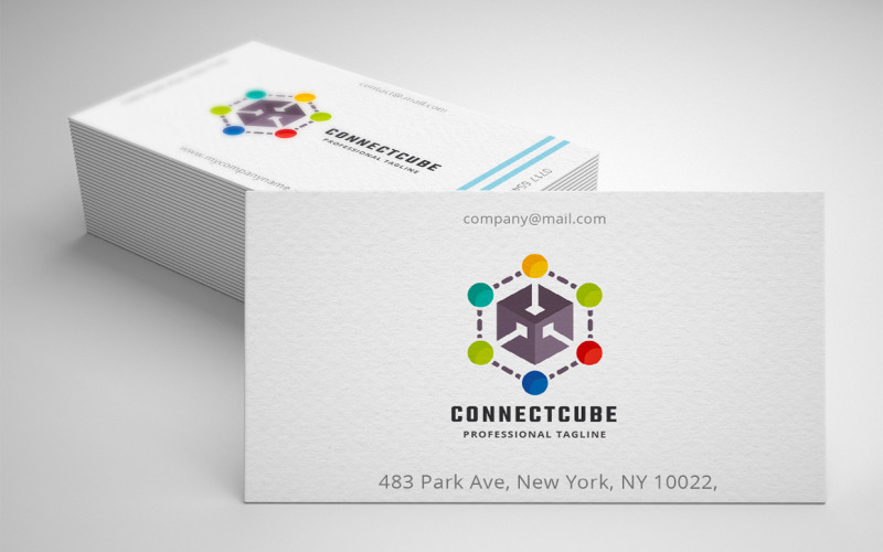 Download Шаблон логотипа "Connect Cube Logo Template" / Connect Cube Logo Template - Шаблон логотипа на тему графика bold,brand,branding,business,clean,clear,coding,communication,conjunction,connection,cube,cubical,cubik,data,internet,it,marketing,pixel,print ready,professional