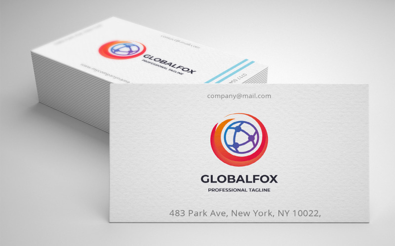 Download Шаблон логотипа "Global Fox Logo Template" / Global Fox Logo Template - Шаблон логотипа на тему графика agile,animal,animals,business,colorful,crafty,cunning,dog,entertainment,fast,fox,fox logo,foxed,foxy,media,orange,predator,professional,quick,solution