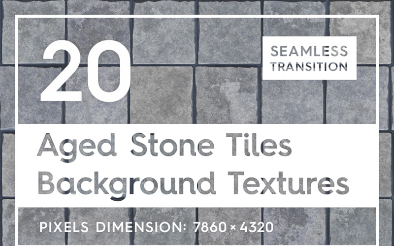 20 fond de textures de carreaux de pierre vieilli sans soudure