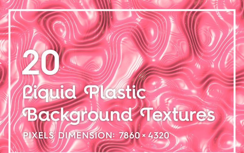 20 Seamless Liquid Plastic Textures Background