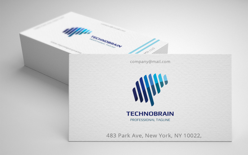 Techno Brain Logo sjabloon