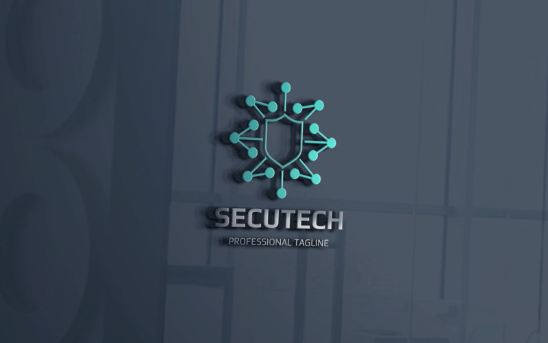 Veilige technologie Logo sjabloon