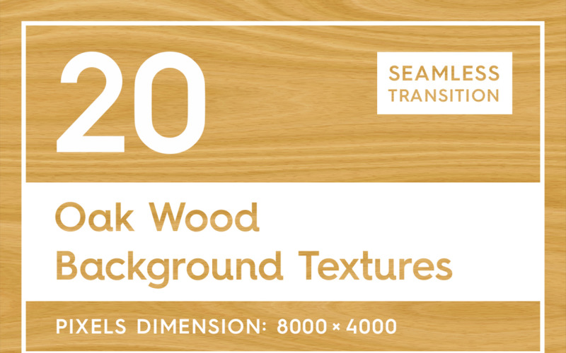 20 Seamless Oak Wood Textures Background