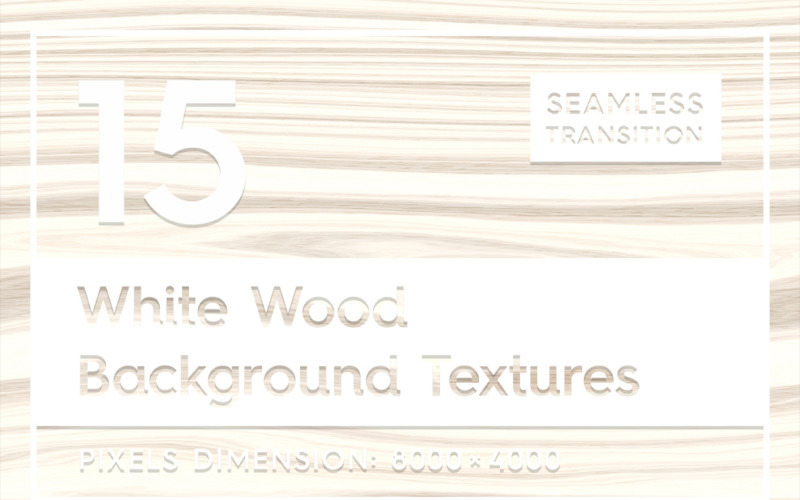 15 naadloze witte hout texturen achtergrond
