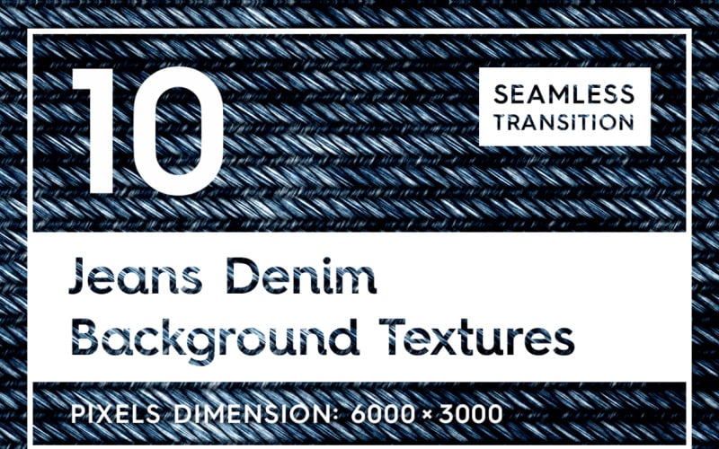 10 Seamless Jeans Denim Textures Background - TemplateMonster