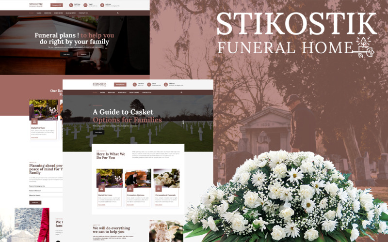 Stikostik - motyw WordPress dla domu pogrzebowego