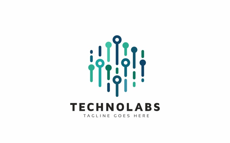 Technology Hexagon Logo Template