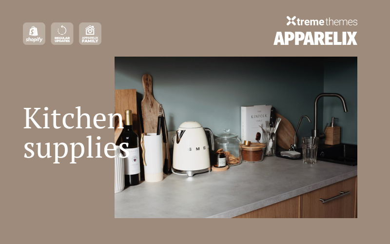 Apparelix - Keukenbenodigdheden Shopify-thema