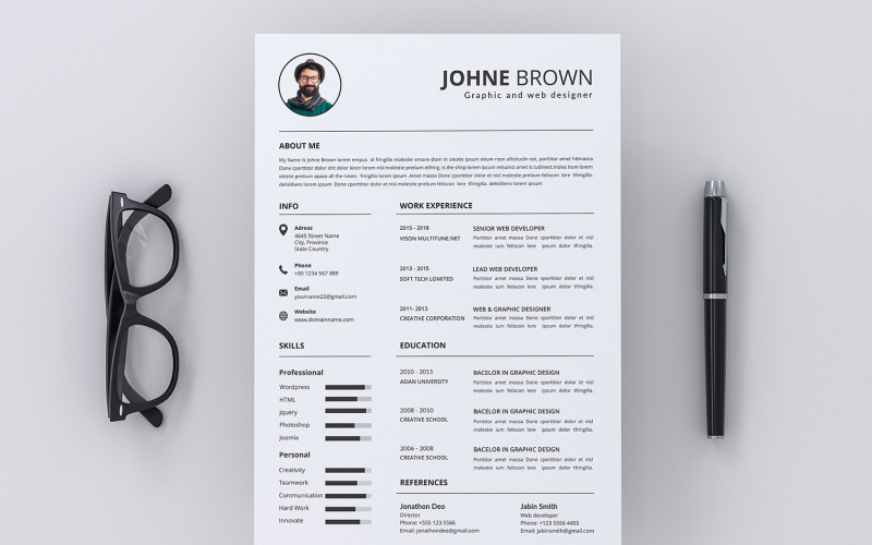 Download Резюме "CV Resume Template" / CV Resume Template - Резюме на тему графика business,jop,resume,graphics,cv,logo,application,company,corporate,branding,identity,trademark,individuality,letterhead,id,infographic,design,template,cv template,elegant