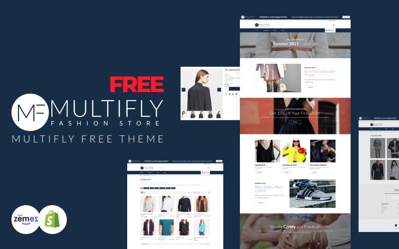Multifly - Tema de Shopify de moda gratis