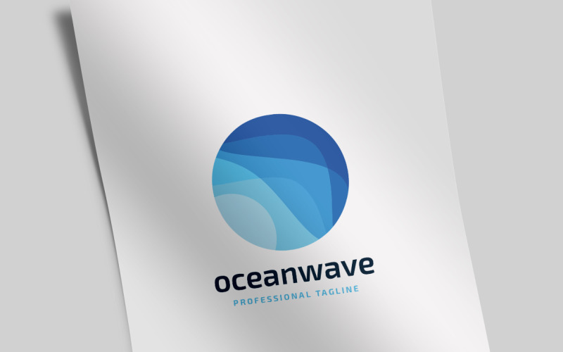 Ocean Wave logó sablon