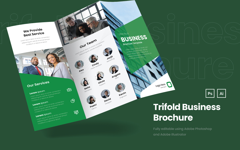 Download Фирменный стиль "Elegant Business Brochure - Corporate Identity Template" / Elegant Business Brochure - Corporate Identity Template - Фирменный стиль на тему графика elegant,modern,company,corporate,professional,brochure,trifold,entrepreneur,business,illustrator,photoshop,service,promotion,print,minimal,elegant corporate brochure,elegant company,professio