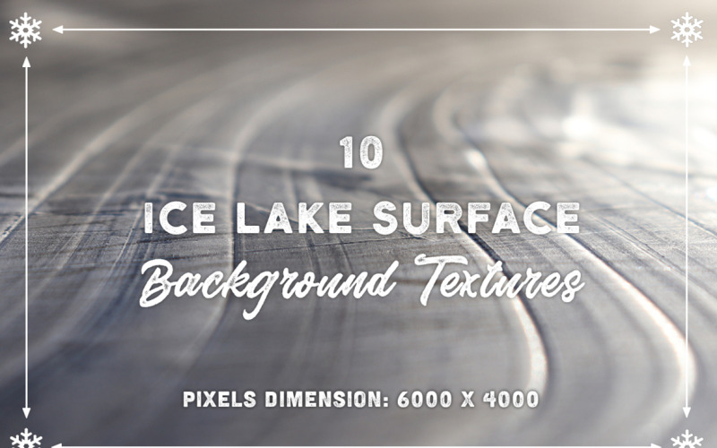 10 originele Ice Lake Surface Textures achtergrond