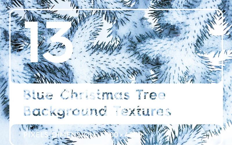 13 Blue Christmas Tree Textures Background