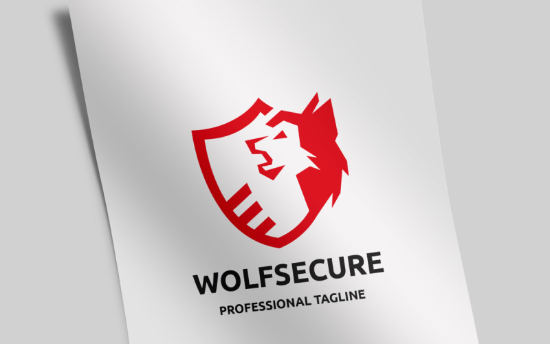 Wolf Secure Logo Template