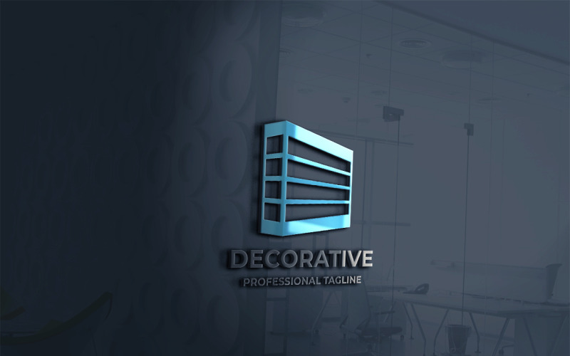 Download Шаблон логотипа "Decorative Letter D Logo Template" / Decorative Letter D Logo Template - Шаблон логотипа на тему графика architect,block,business,corporate,corporative,d letter,d logo,deep,depth,design,developer,development,dimension,direct,direction,dominion,domino,driver,entertainment,letter