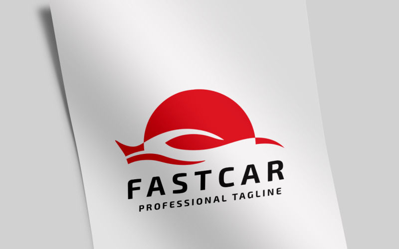 Modelo de logotipo de carro rápido