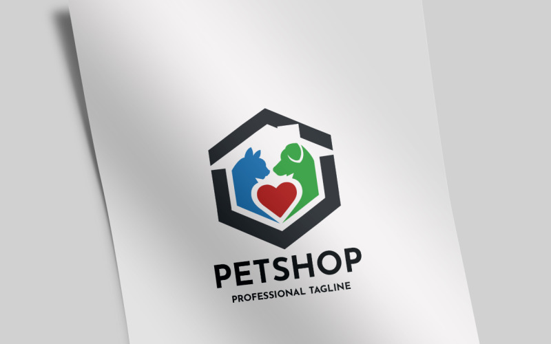 Download Шаблон логотипа "Petshop Logo Template" / Petshop Logo Template - Шаблон логотипа на тему графика animal,animal care,animal food,animal hospital,animals,aquarium,brand,branding,business,care,caring,cat,clinic,dog,domestic,exotic fish,fish,friend,friendly,friends