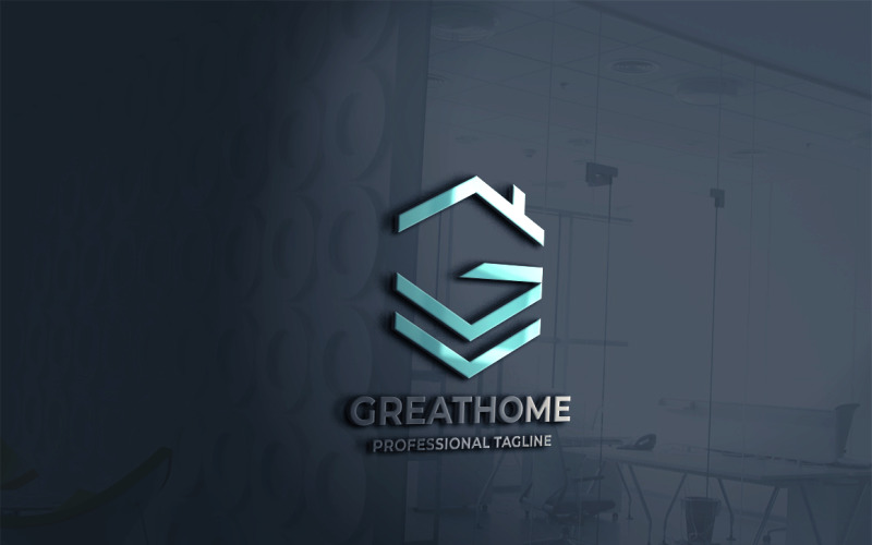 Plantilla de logotipo de Great Home Letter G