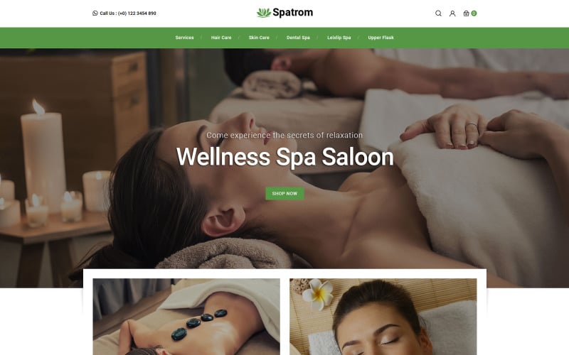 Spa and Beauty Store PrestaShop Theme