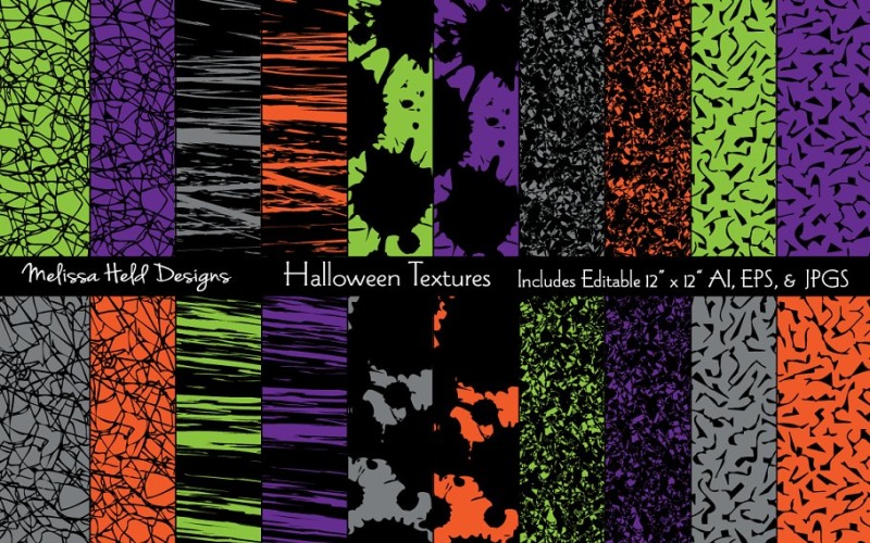 Halloween Vector Textures Background