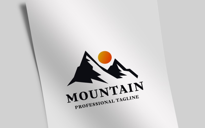 Download Шаблон логотипа "Mountain Logo Template" / Mountain Logo Template - Шаблон логотипа на тему графика air,brand,branding,camp,chalet,fir,firs,forest,fresh,identity,mountain,moutain,natural,nature,outdoor,peak,print ready,sport,sports,trail