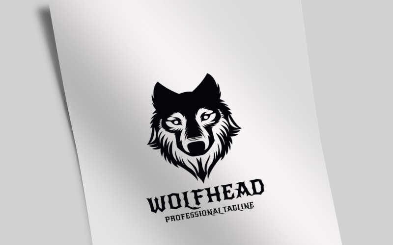 Download Шаблон логотипа "Wolf Head Logo Template" / Wolf Head Logo Template - Шаблон логотипа на тему графика animal,animals,blue,clean,company,cool,elegant,fox,head,icone,line,marketing,modern,power,powerpoint,serious,shillhouette,simple,smart,smart objects