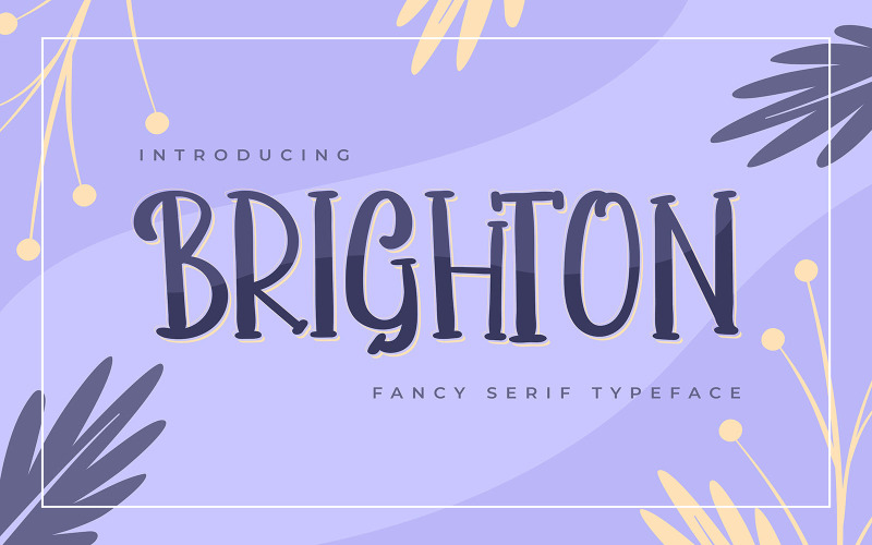 Download Шрифт "Brighton | Fancy Serif Typeface Font" / Brighton | Fancy Serif Typeface Font - Шрифт на тему графика fancy,luxury,background,vector,design,elegant,black,modern,art,abstract,frame,illustration,decorative,invitation,template,texture,style,gold,graphic,geometric