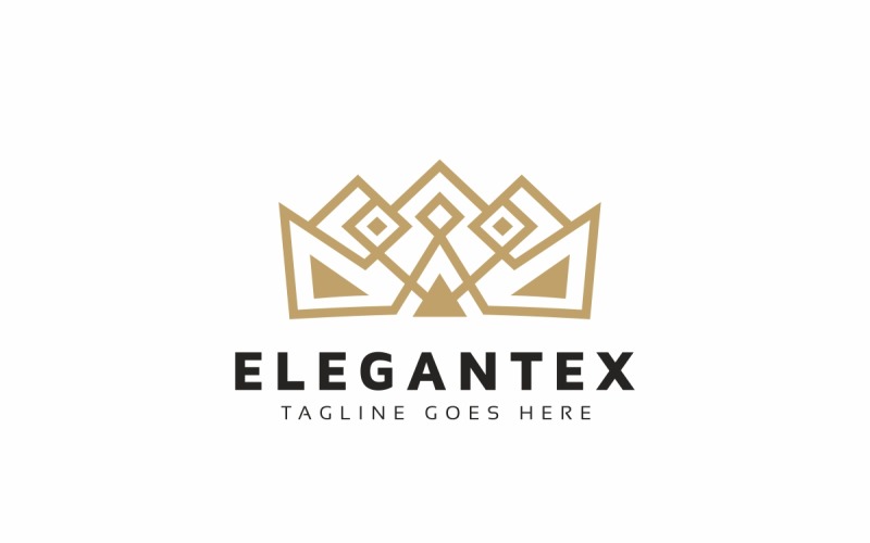 Download Шаблон логотипа "Crown Logo Template" / Crown Logo Template - Шаблон логотипа на тему графика brand,branding,classic,clothes,company,crest,crown,crown logo,elegant,emblem,fashion,fashion logo,golden,hotel,jewellery,king,luxurious logo,luxury,luxury logo,majestic