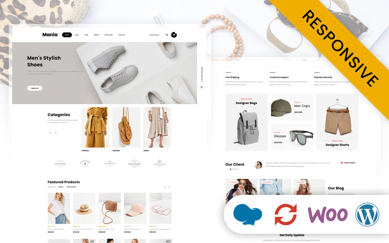Mania - Thème réactif WooCommerce pour boutique de mode en ligne