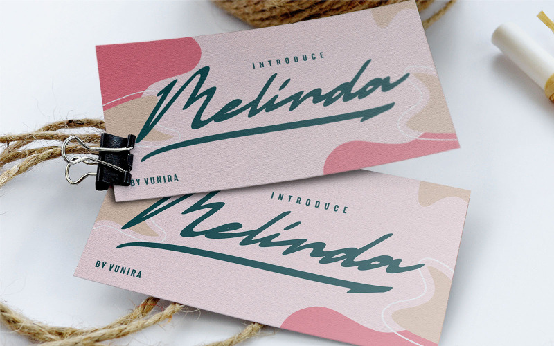 Melinda | Kurzivní písmo