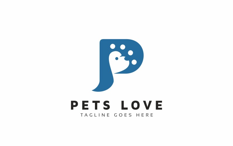 Download Шаблон логотипа "Pets Love Logo Template" / Pets Love Logo Template - Шаблон логотипа на тему графика animal,care,creative,dog,dog lover logo,heart,logo,love,pet,pet care,pet lover,pet shop,treatment,vector