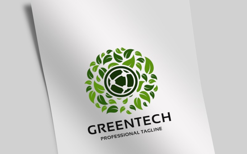 Download Шаблон логотипа "Green Technology Logo Template" / Green Technology Logo Template - Шаблон логотипа на тему графика agency,app,branding,data,digital,eco,ecology,energy,environment,floral,fresh,green,idea,leaf,leave,media,nature,resort,secure,spa
