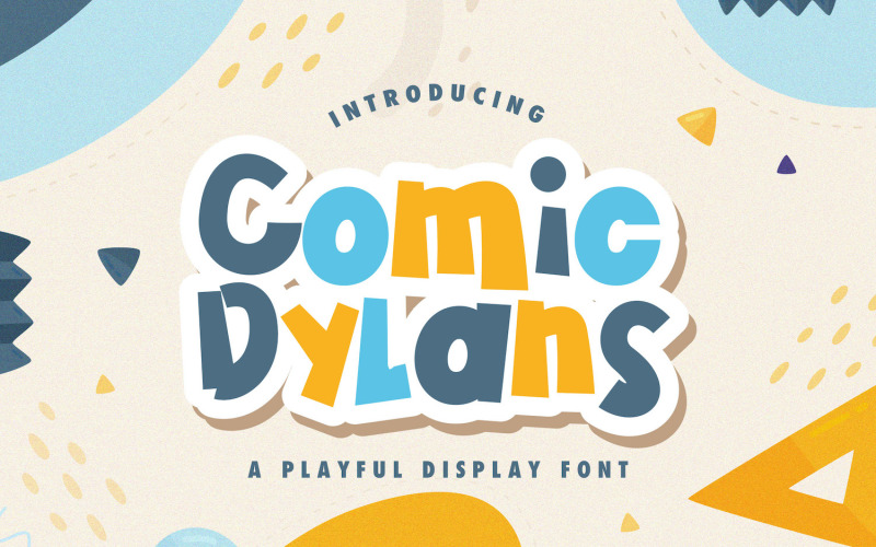 Comic Dylans - Játékos kijelző betűtípus