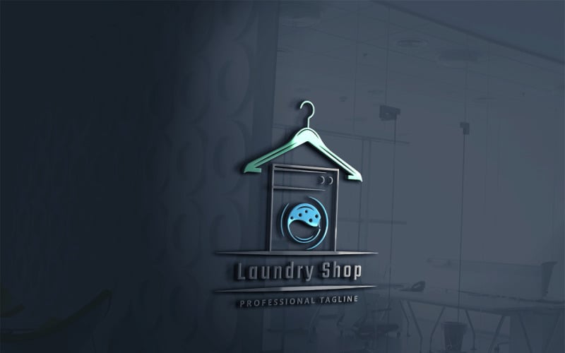 laundry-shop-logo-template-114461-templatemonster