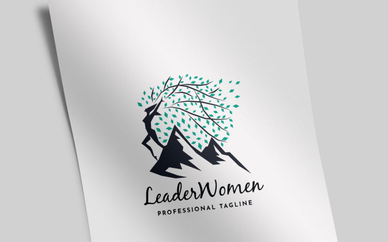 Download Шаблон логотипа "Leader Women Logo Template" / Leader Women Logo Template - Шаблон логотипа на тему графика brand,branding,bright,coach,coaching employee,expert,faith,graduation,human,intelligence,joyful,knowledge,leader,leadership,lifestyle,management,mountain,professional,resources,tree