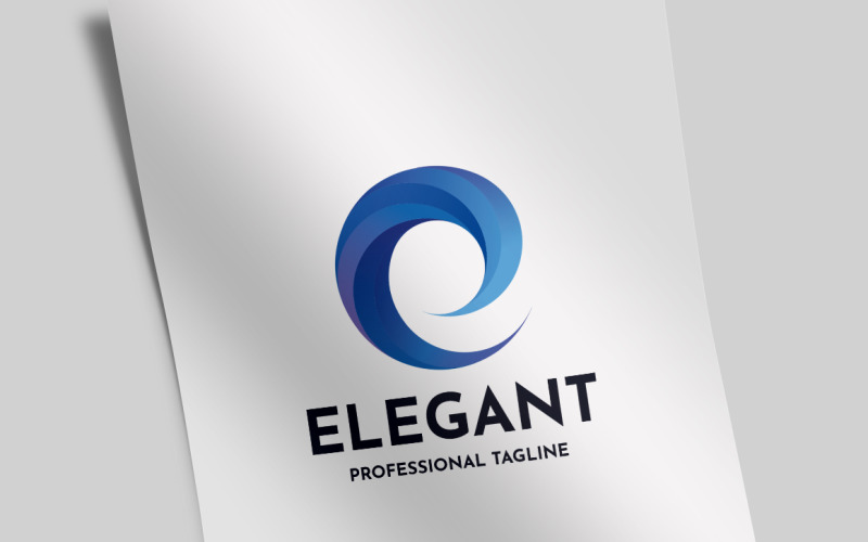 Modelo de logotipo Elegance Letter E