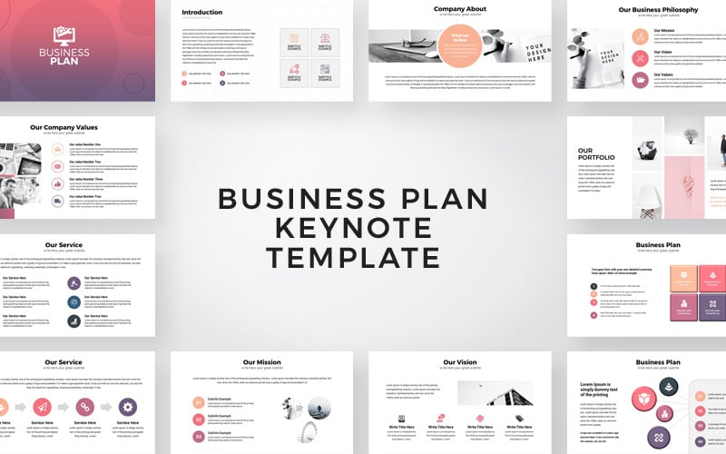 Presentazione del piano aziendale - modello di Keynote